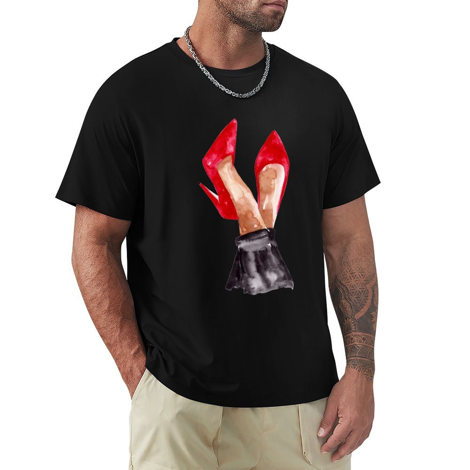 Men Shoes Illustration - Illustrazione ad acquerello di scarpe a