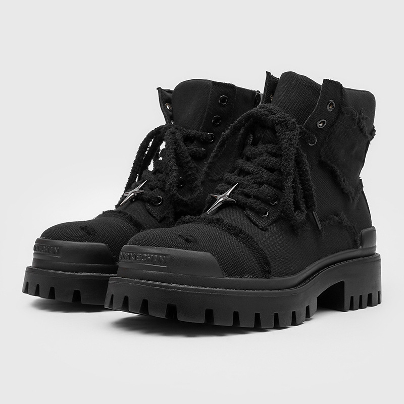 Men Shoes Office - Stivali da Uomo con Suola Spessa