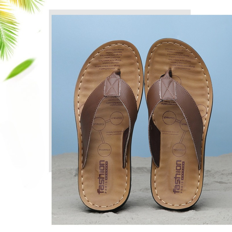 Men'S Shoes Hugo Boss - Sandali infradito da uomo in pelle