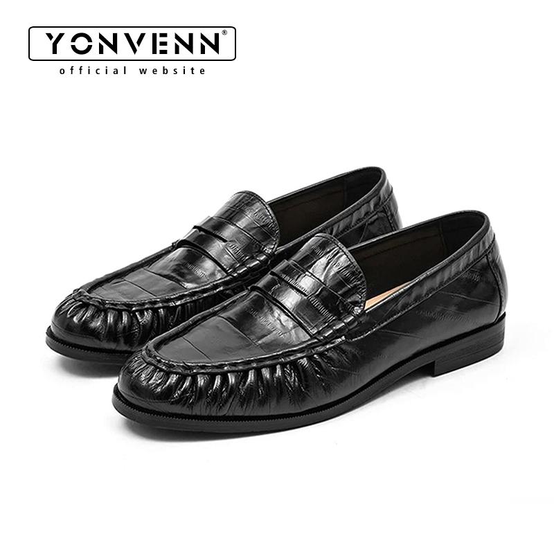Men Shoes Boss - Mocassini da uomo in pelle di