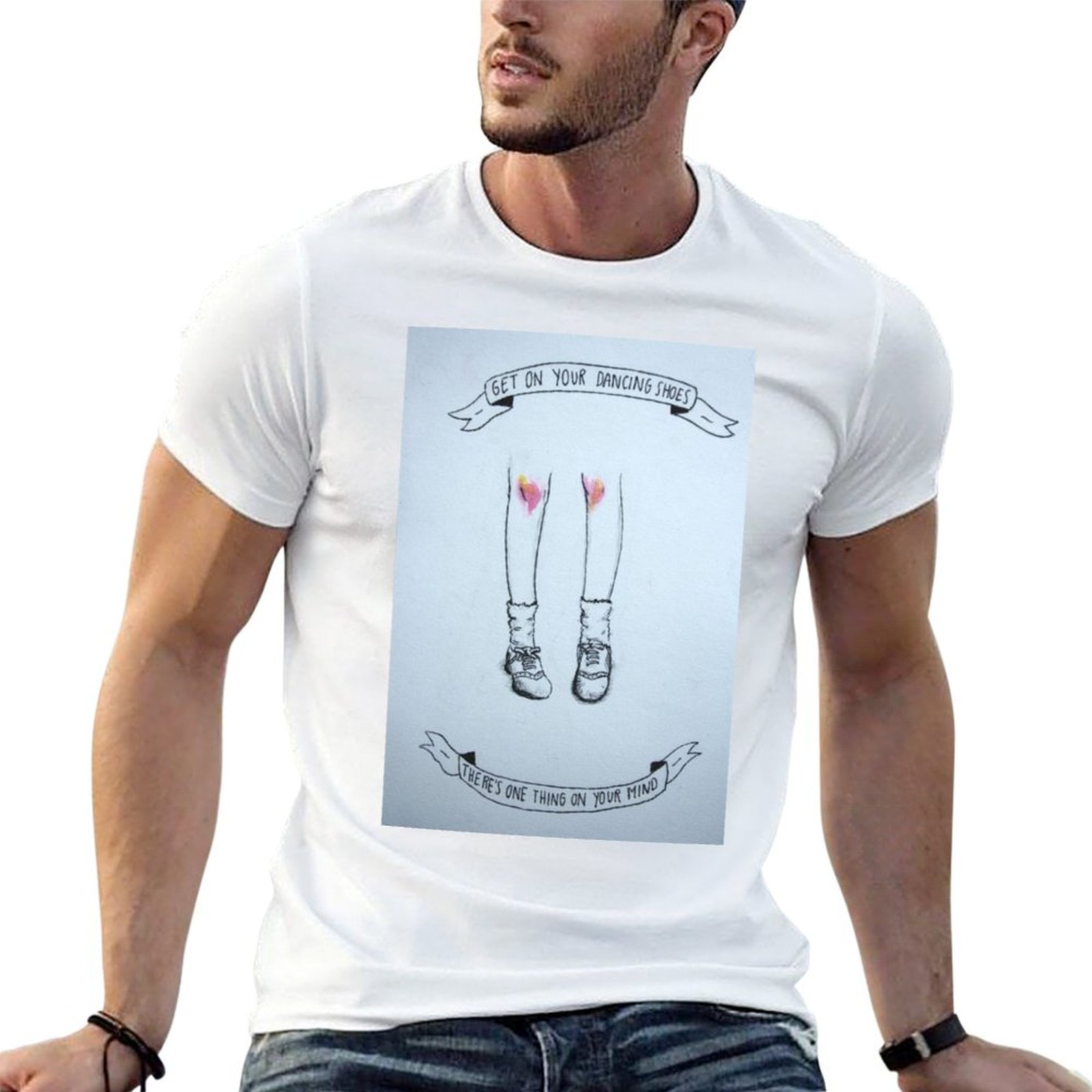 T-shirt con illustrazione di s - Men Shoes Illustration recensione e prezzo