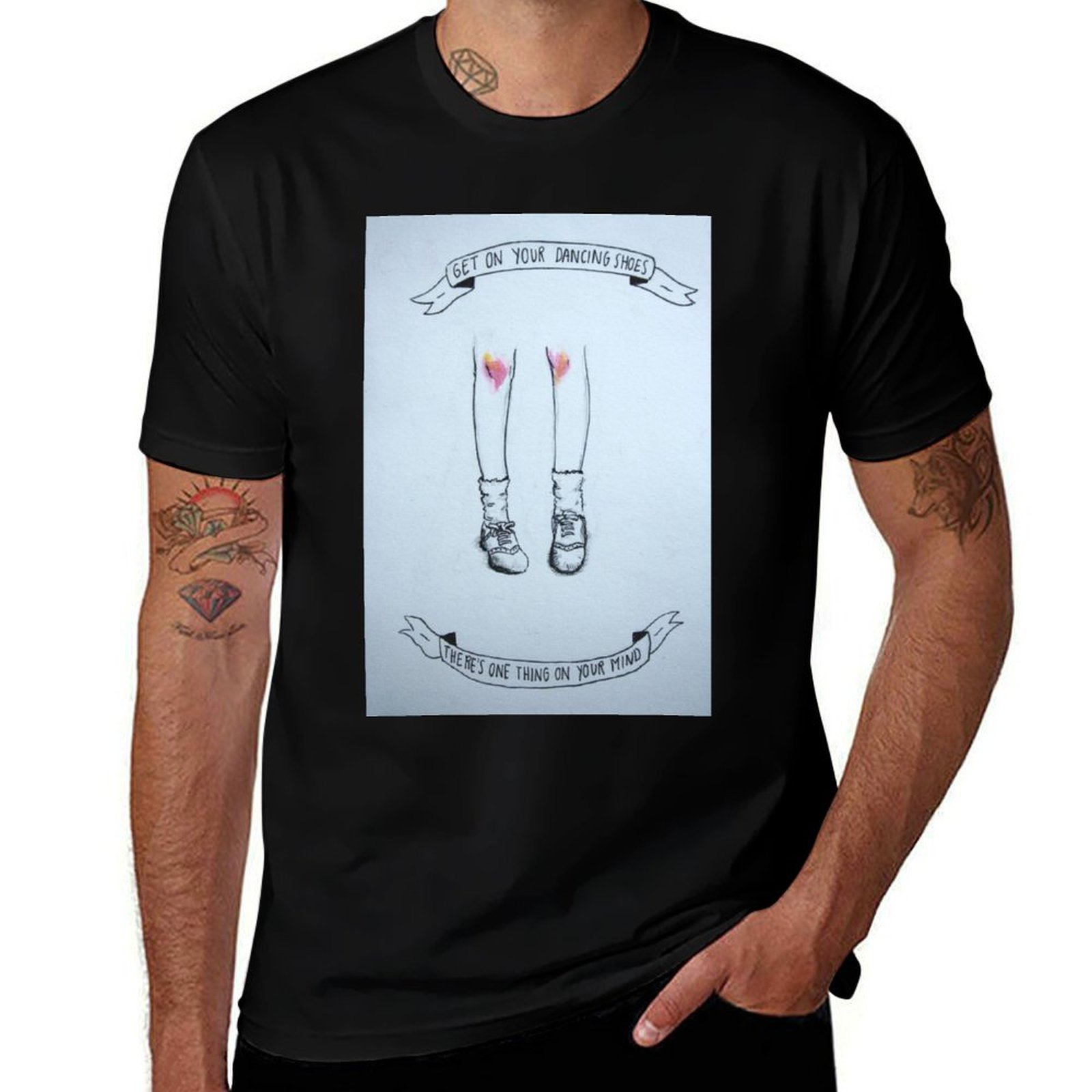 T-Shirt con Illustrazione dell - Men Shoes Illustration recensione e prezzo